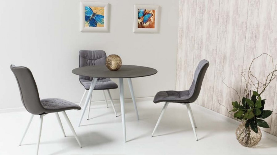 Стол обеденный Signal Evita серый