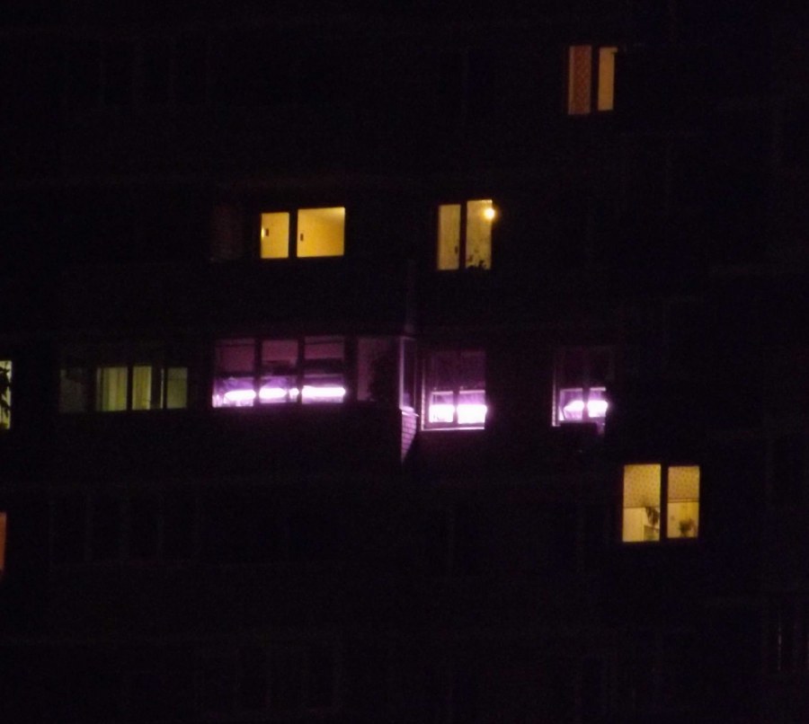 Спальня в сливовом цвете