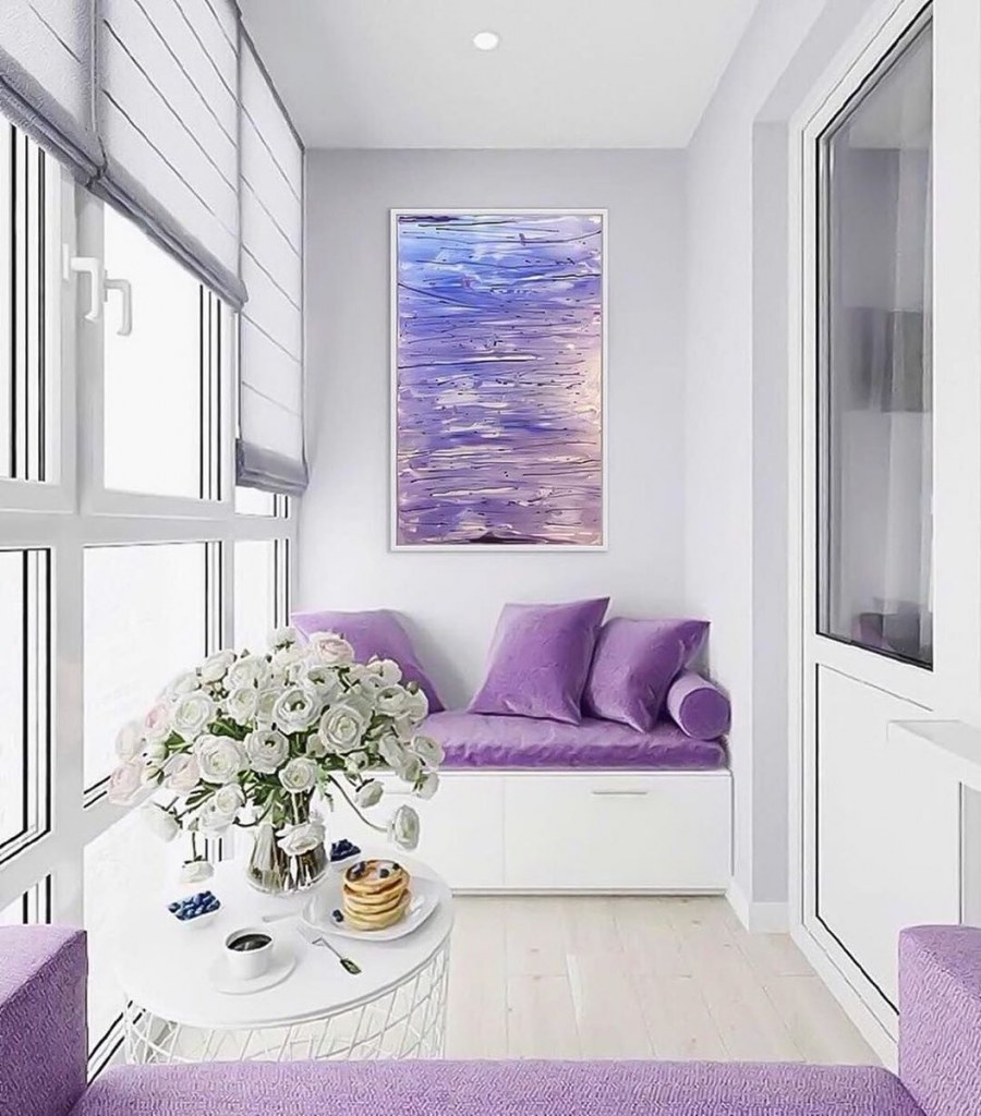 Цвет Вересковый в интерьере