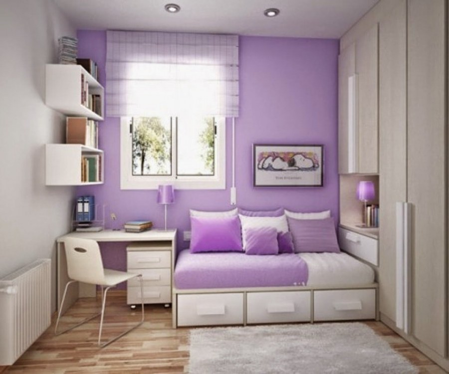 Спальня в фиолетовом цвете