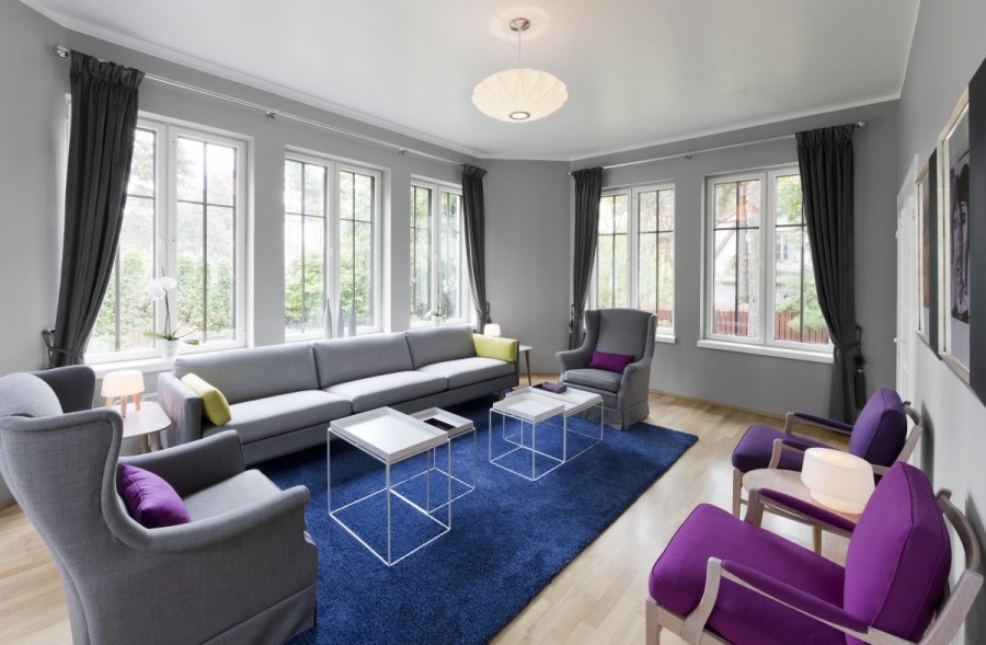 Фиолетовый интерьер