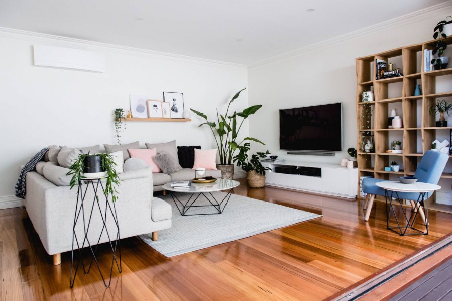 Телевизор в скандинавском интерьере