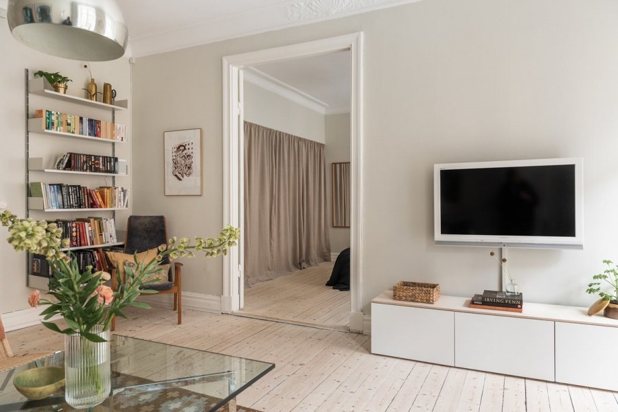 Телевизор в скандинавском стиле