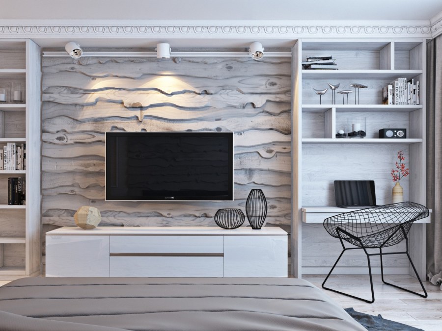 Сканди стиль в интерьере маленькой гостиной