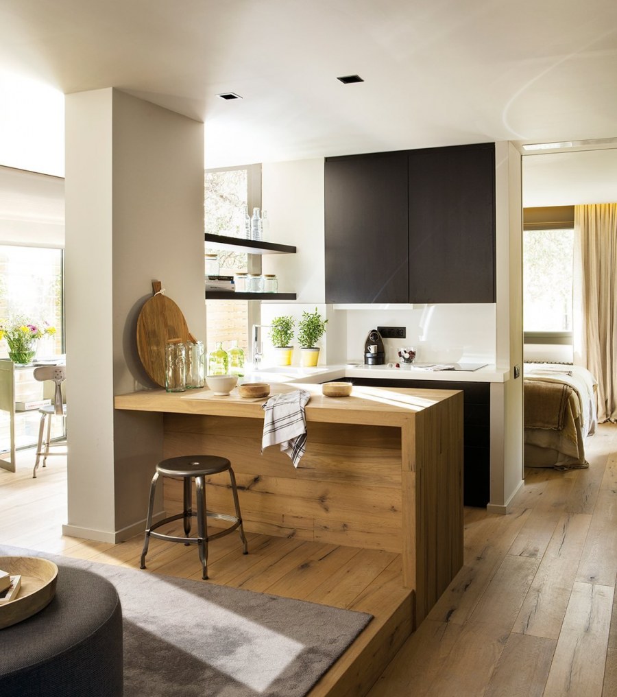 Интерьер квартиры студии 15 кв.м