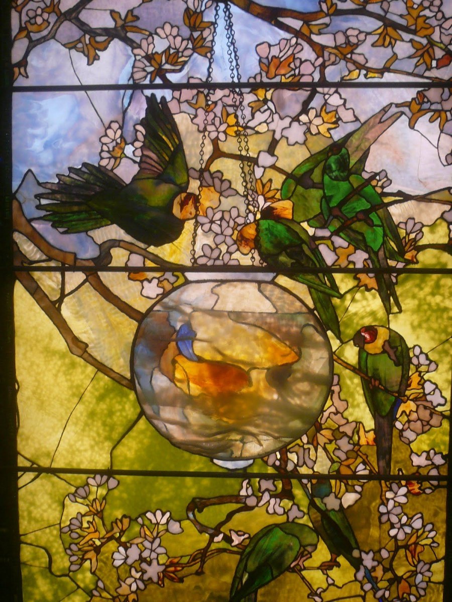 Витражи ар нуво Тиффани