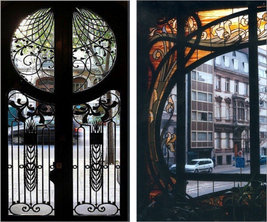 Окна в стиле арт нуво