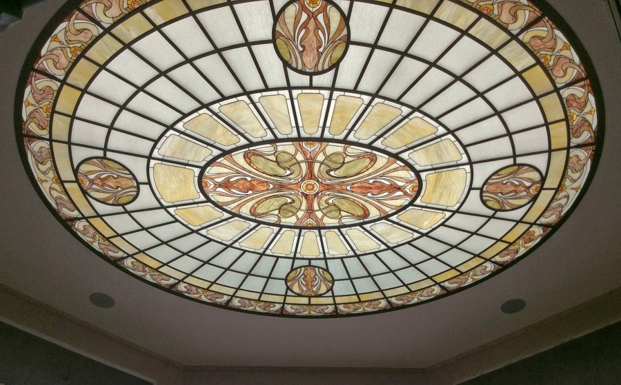 Витражный потолок Модерн