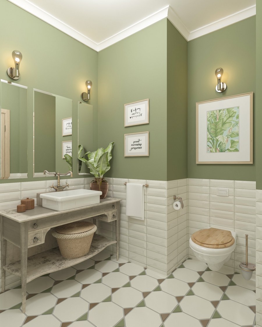 Ванная в английском стиле