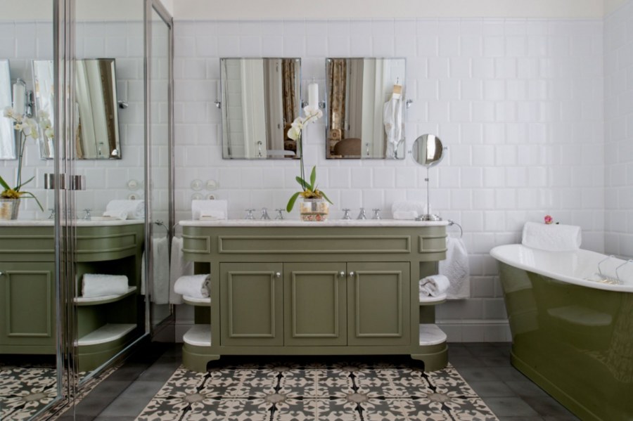 Ванная комната фисташкового цвета