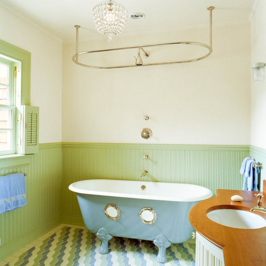 Ванная в оливковом цвете