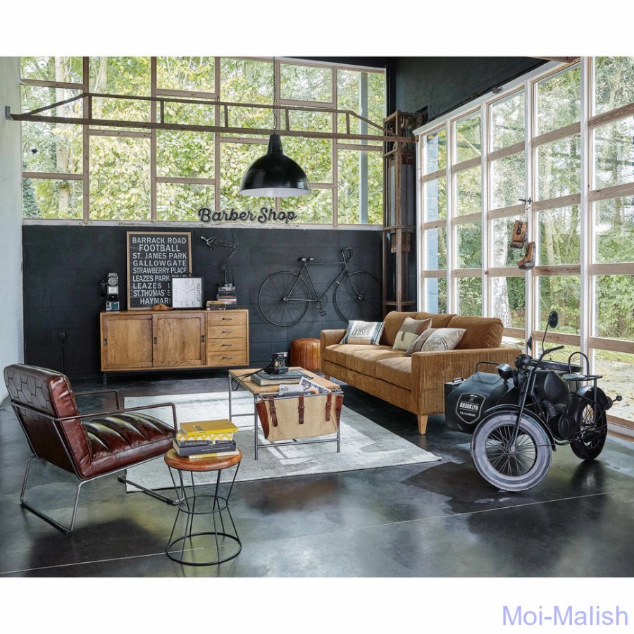 Бетонный лофт в интерьере