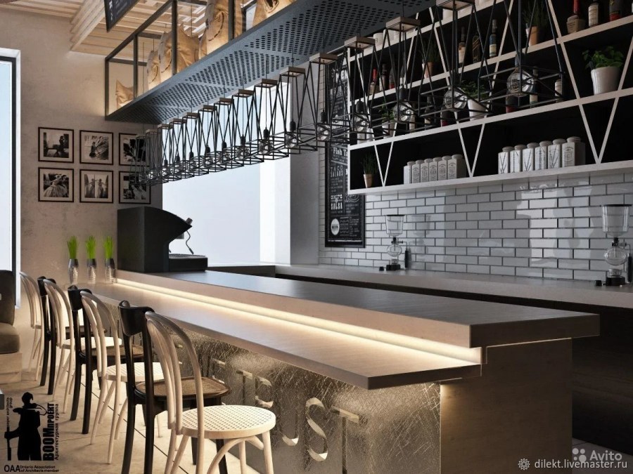 Барная стойка Loft кафе