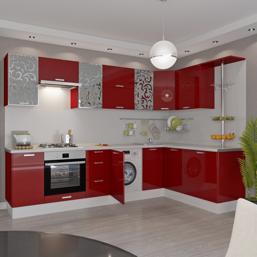 Красная кухня Леруа Мерлен