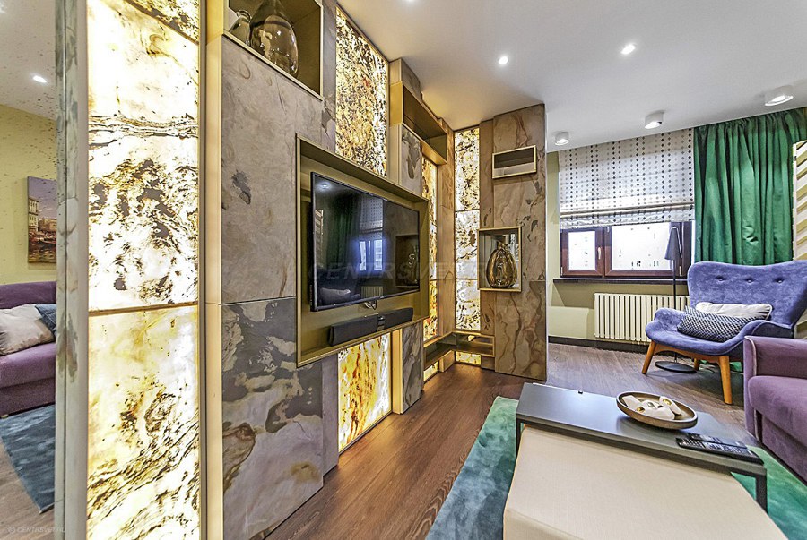 Каменный шпон переделка ТВ