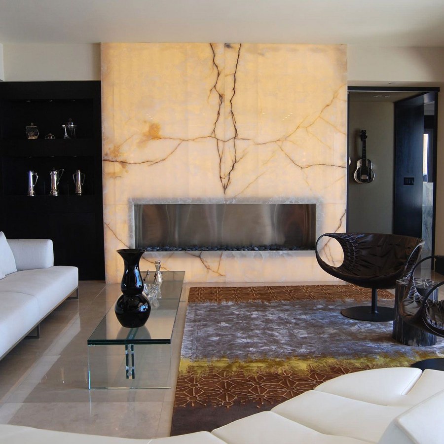 Декоративная штукатурка в интерьере спальни