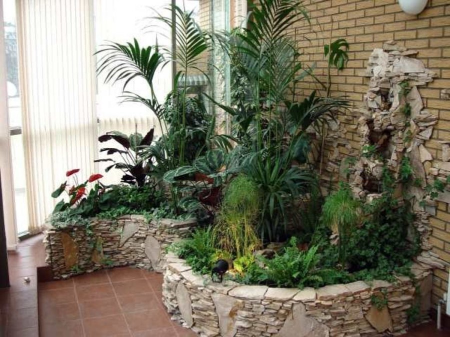 Клумба иллюстрация