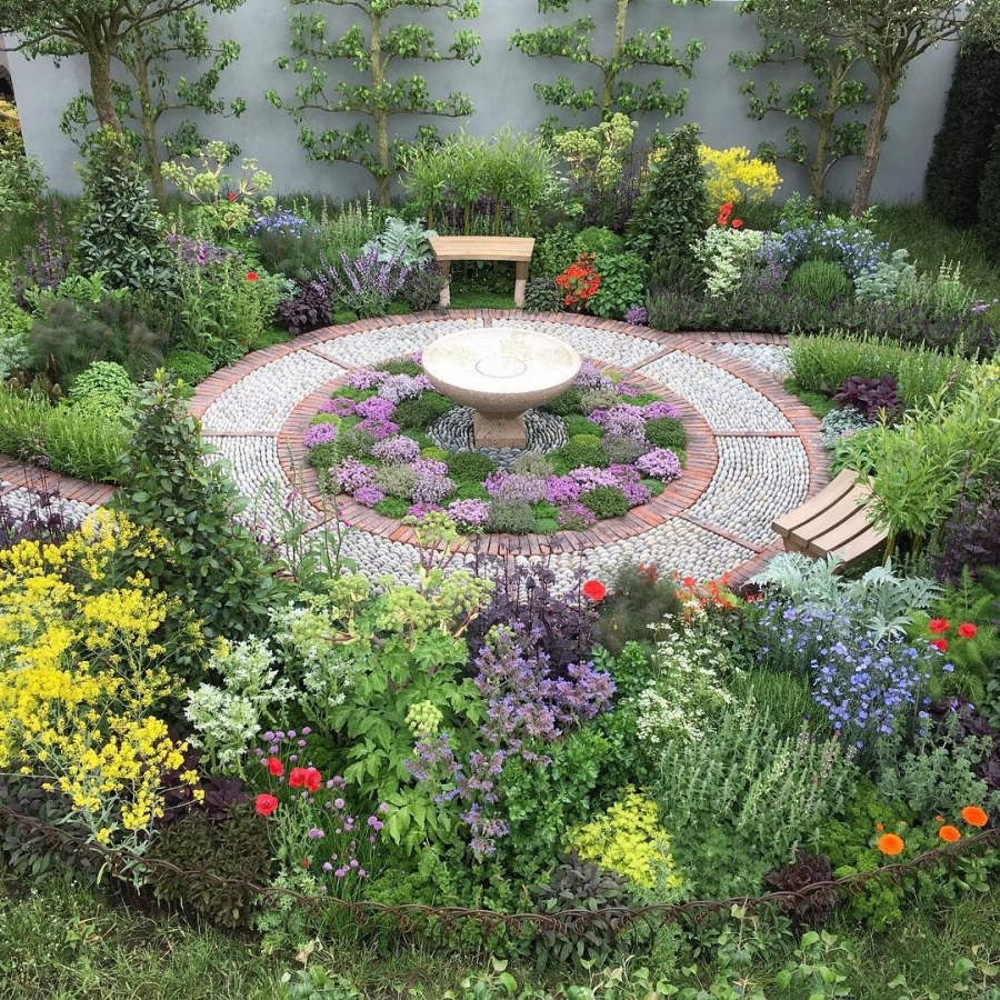 Озеленение участка перед домом