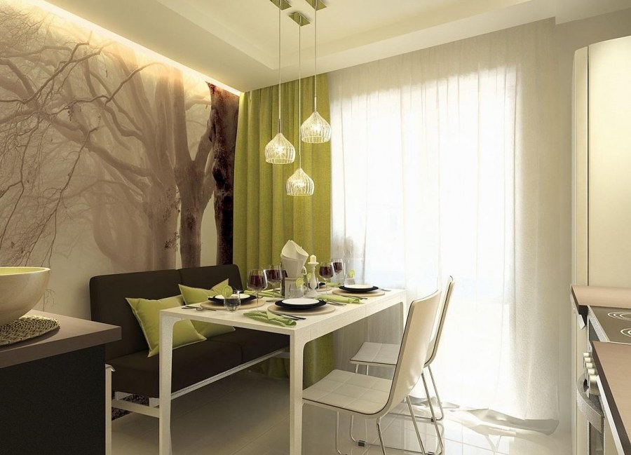 Выделить обеденную зону на кухне