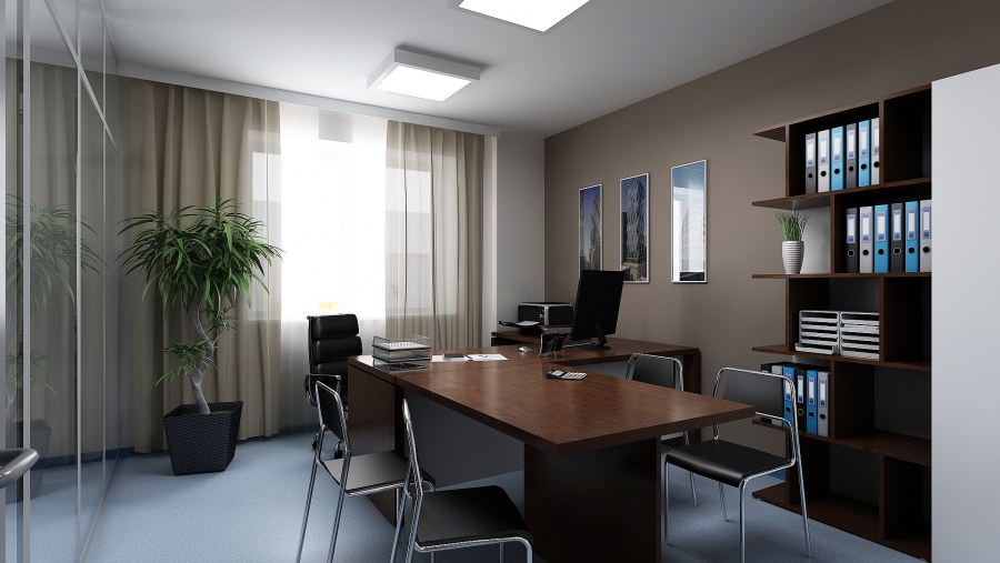 Окно в офисе