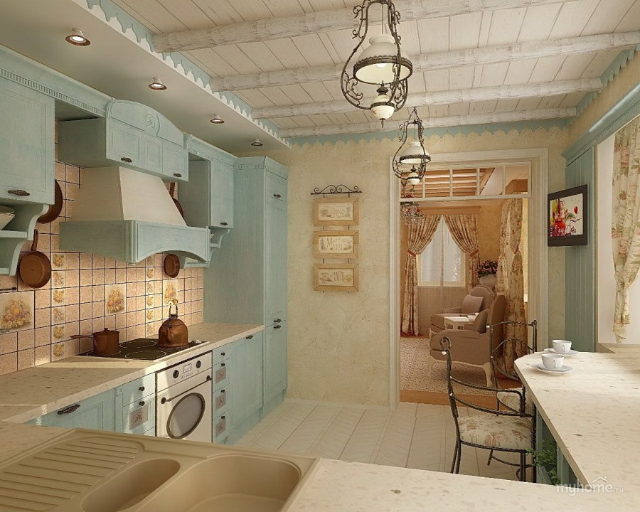 Потолок в стиле Прованс