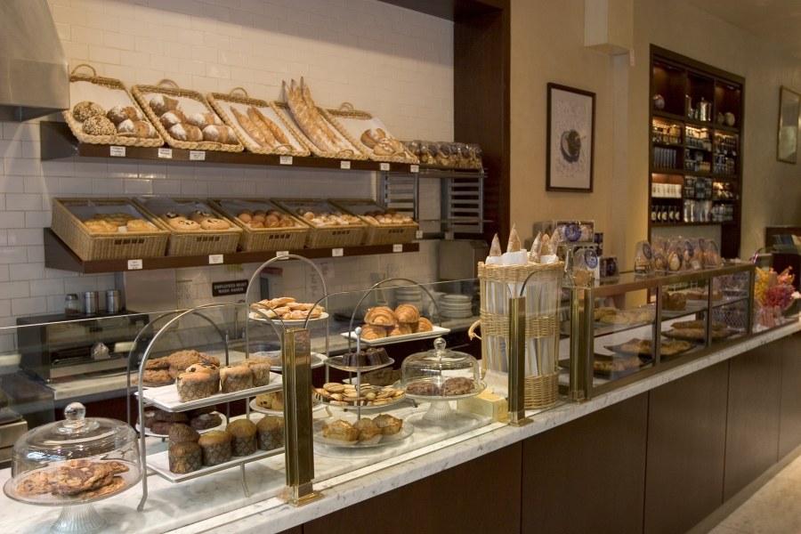 Интерьер булочной пекарни