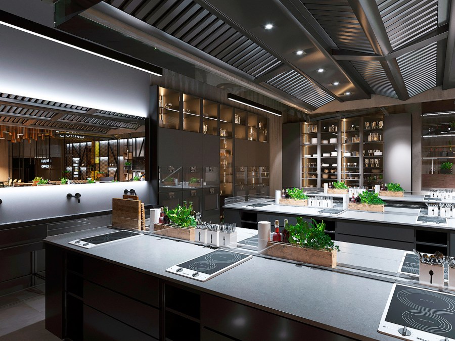 Кулинарная студия интерьер