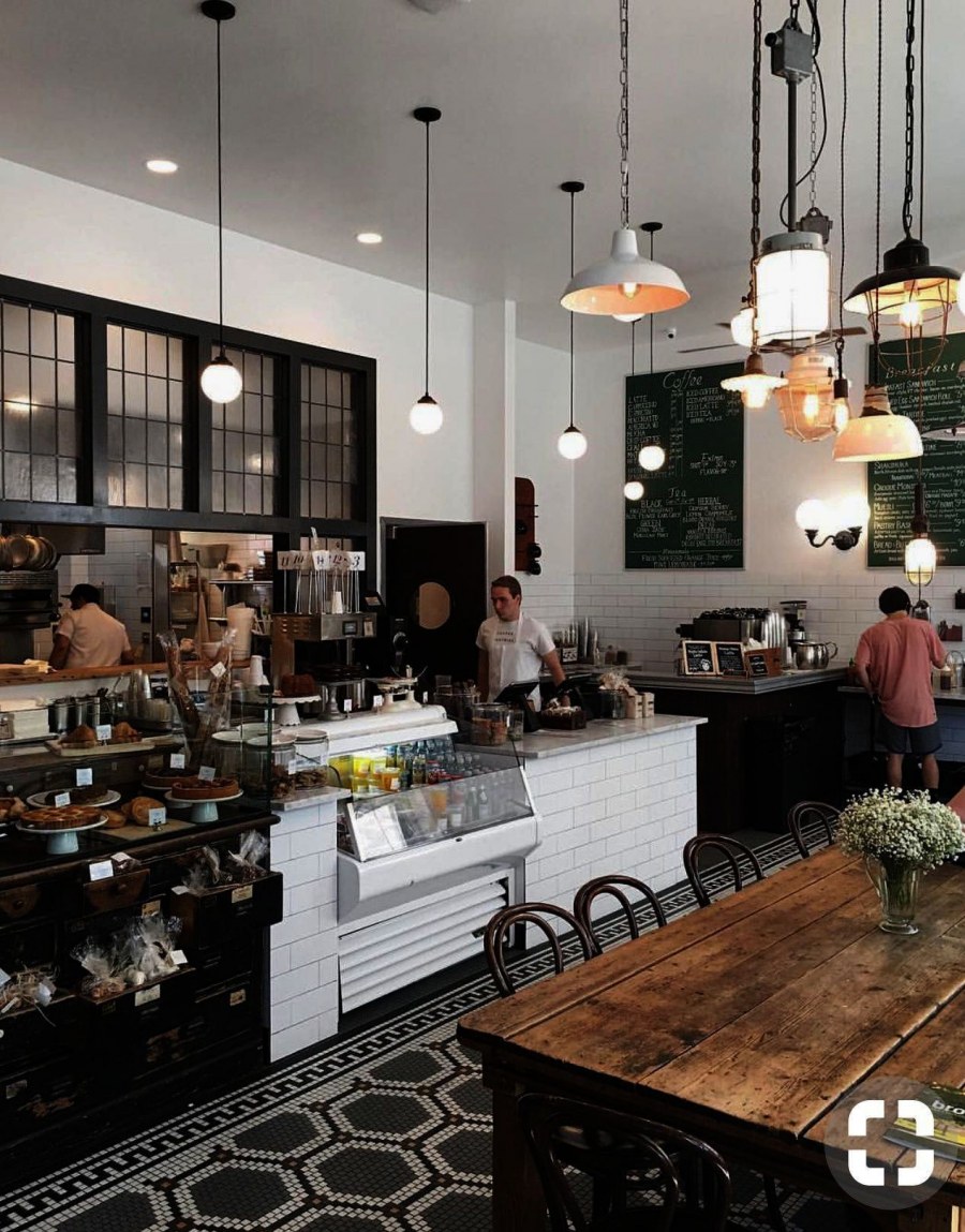 Кофейня пекарня интерьер
