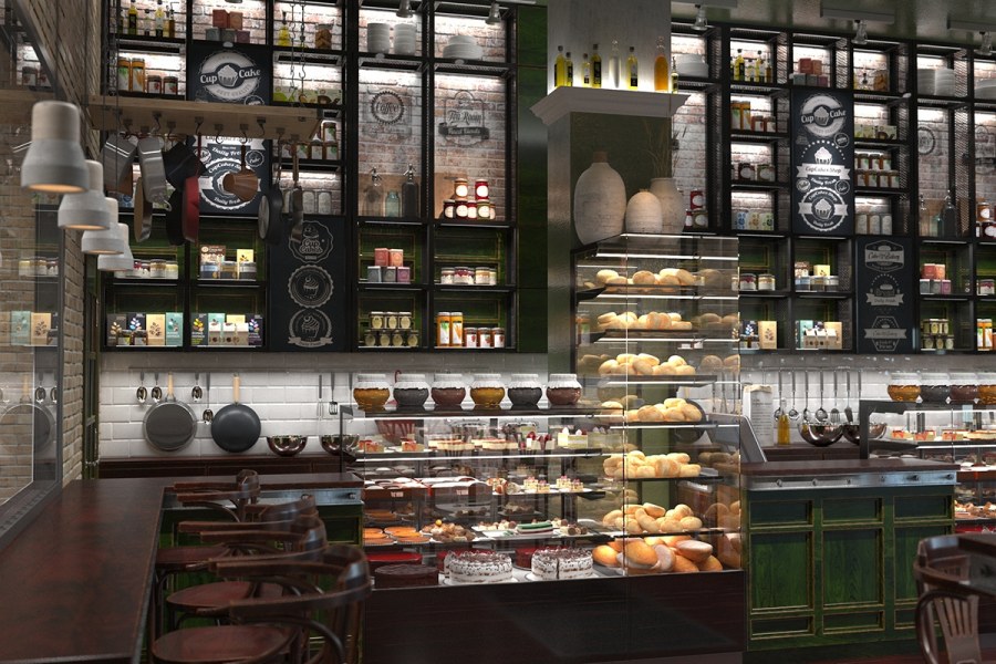 Кафе кулинария интерьер