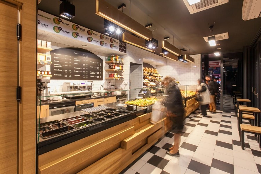 Интерьер пекарни