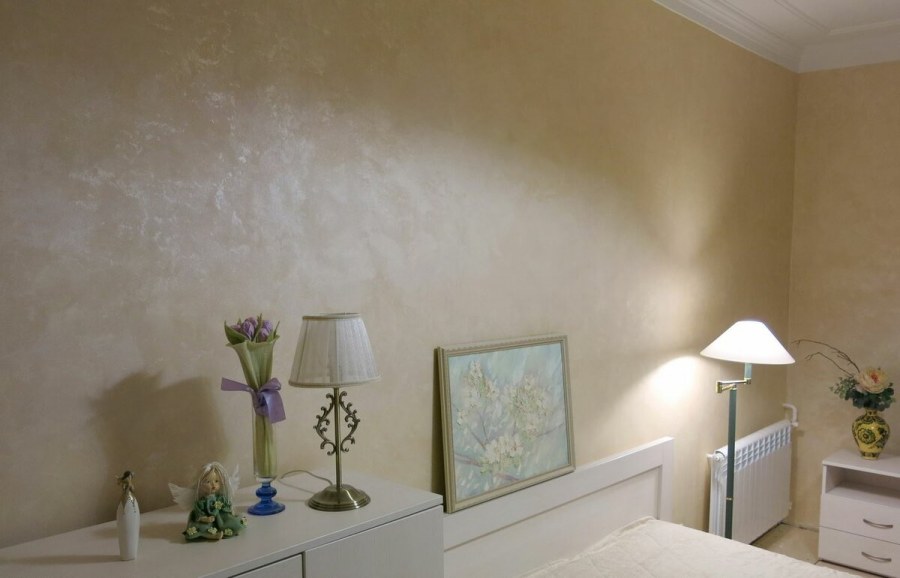 Перламутровая краска в интерьере