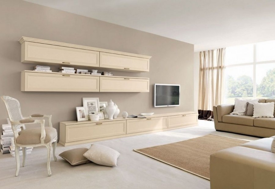 Гостиная в цвете шампань