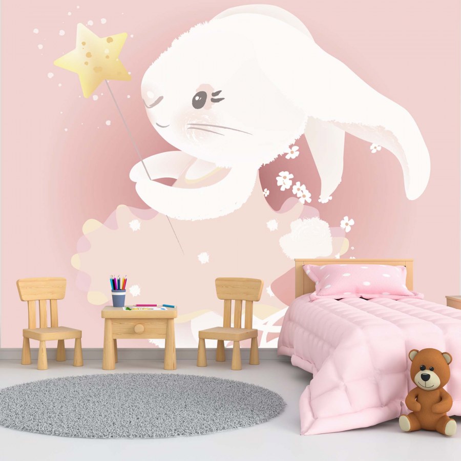 Обои с зайчиками для детской