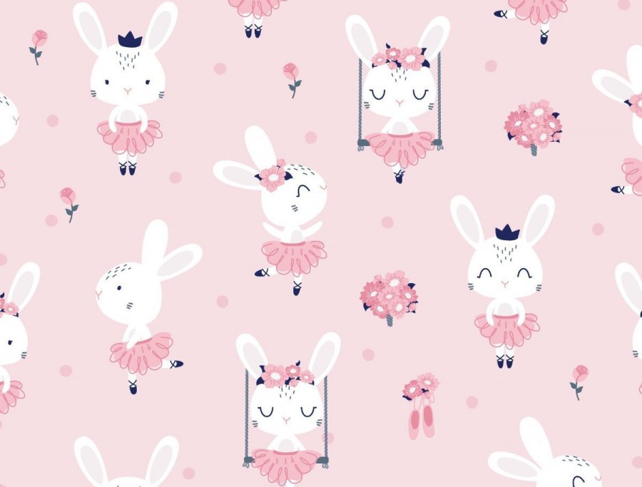 Милый фон с зайчиками