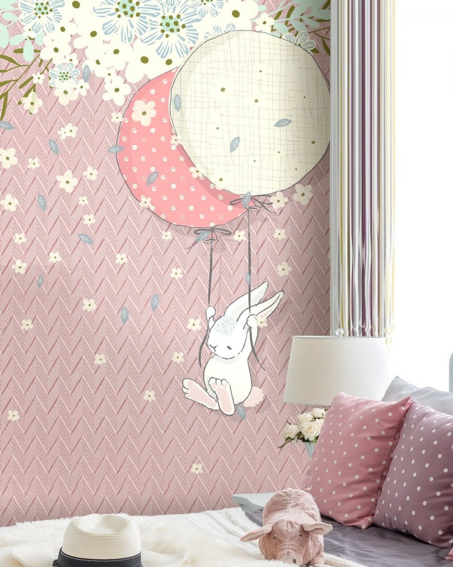 Нежные фотообои для детской