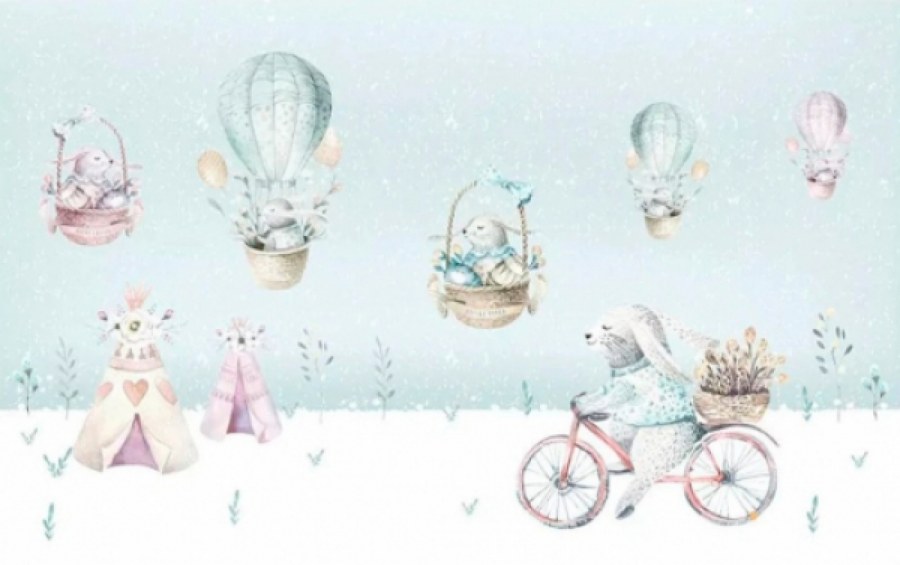 Обои с зайчиками для детской