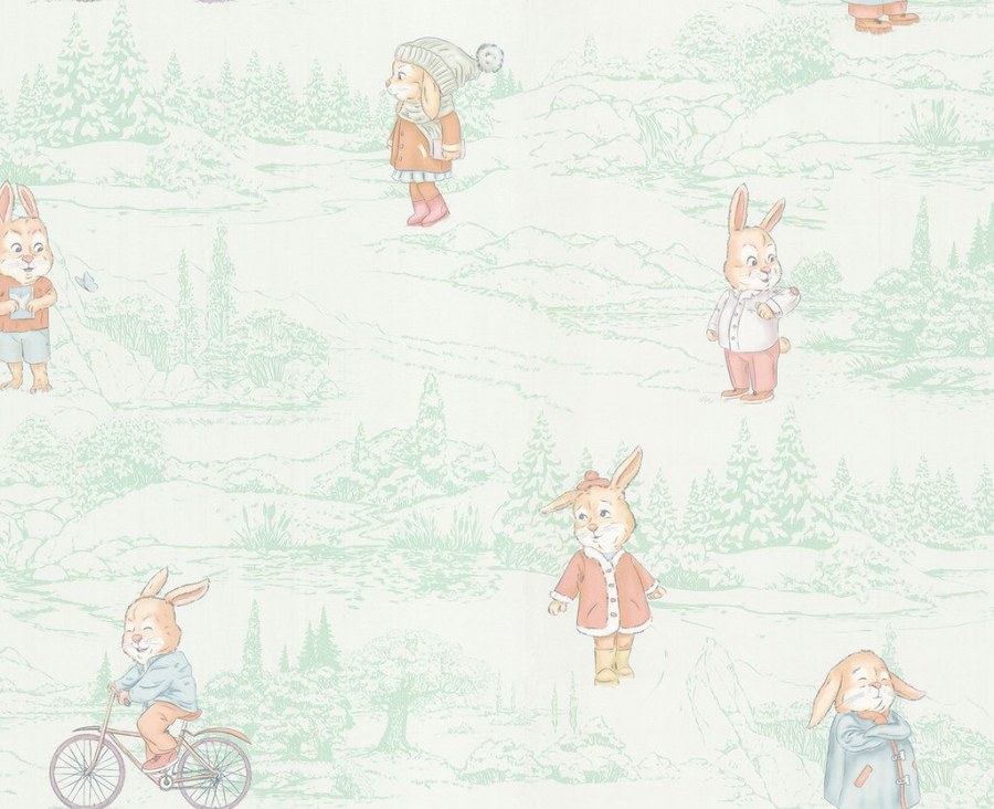 Детские обои с зайцами