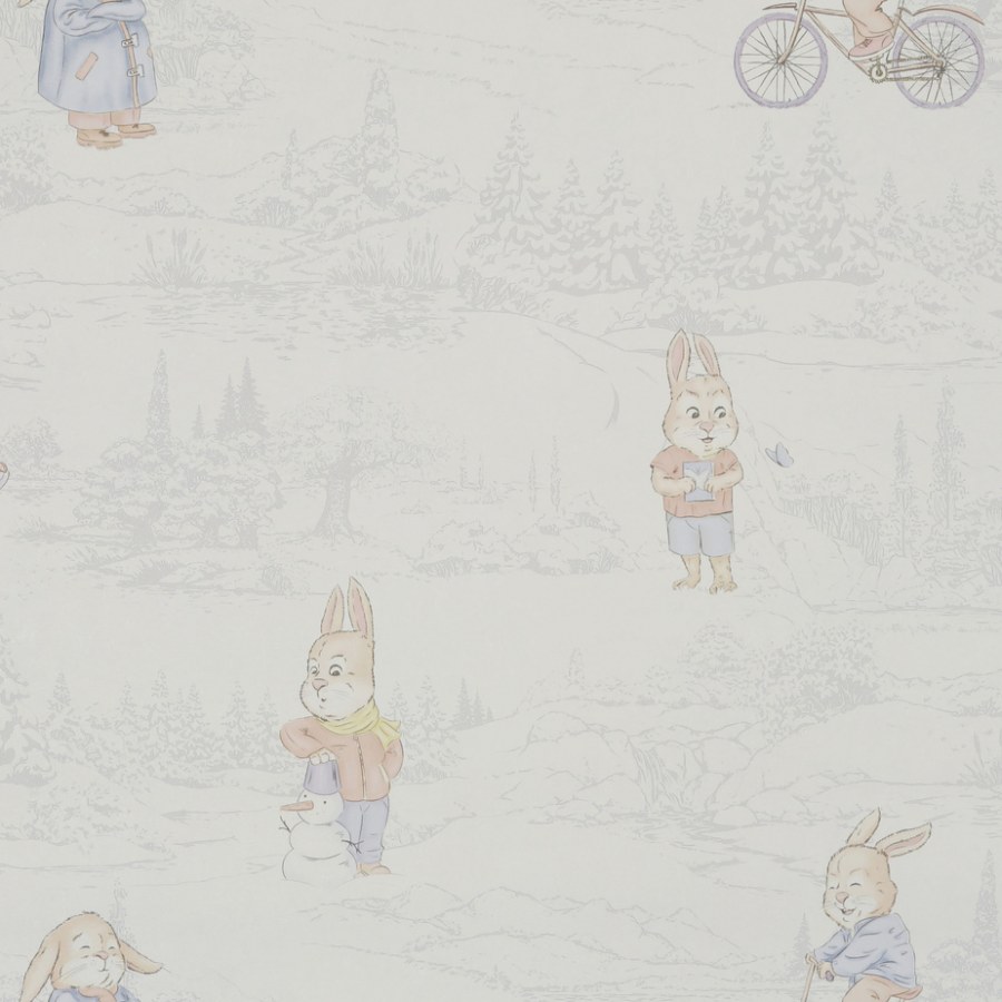 Обои Ecodeco на флизелиновой основе мир зайчики 45-233-02 (1,06х10 м)