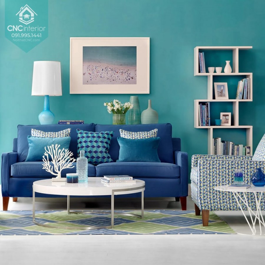 Колор блокинг в интерьере