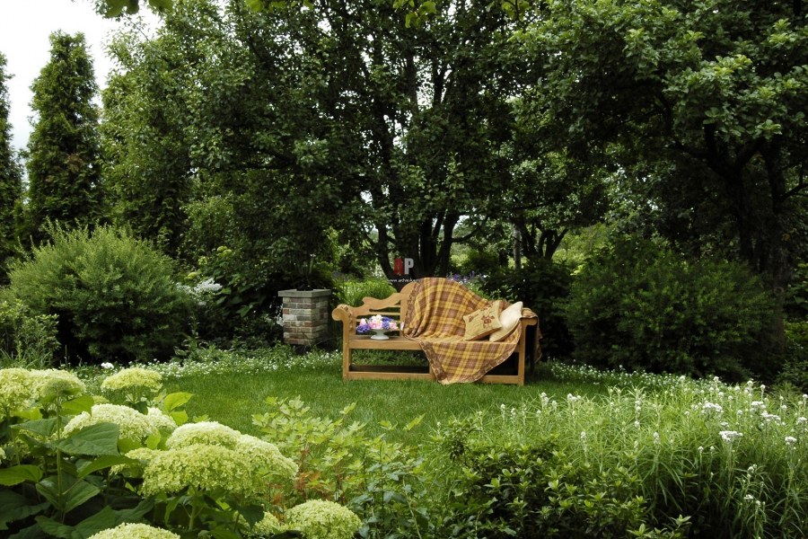 Скамейки в ландшафте