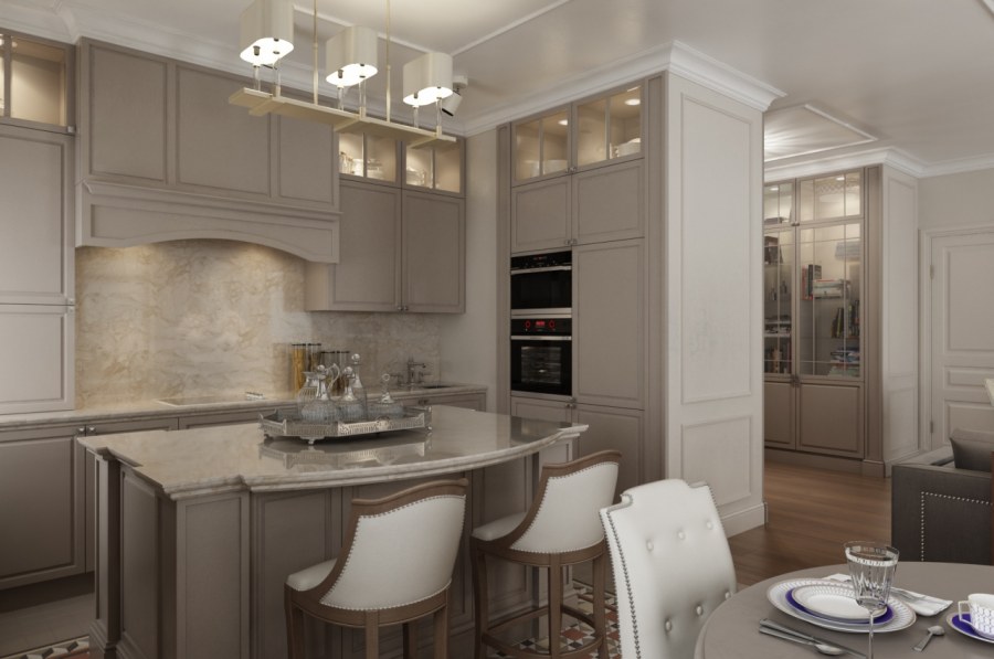 Кухня Неоклассика мокко