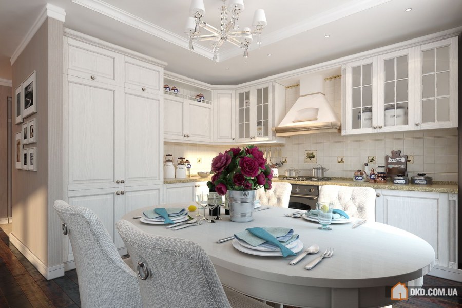 Дизайн трехкомнатной квартиры классика