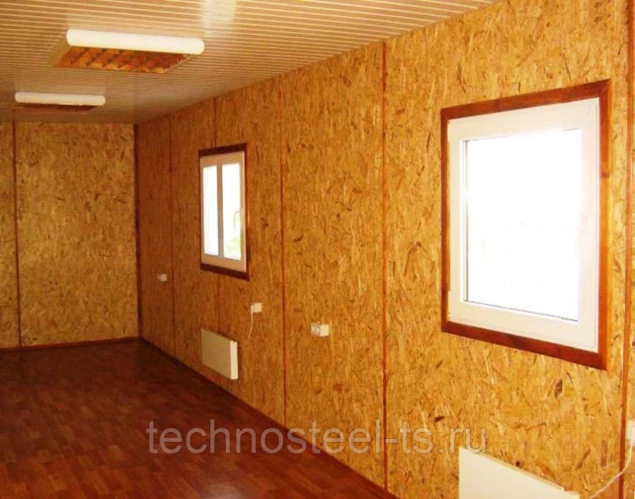 Дачный дом обшитый ОСП внутри