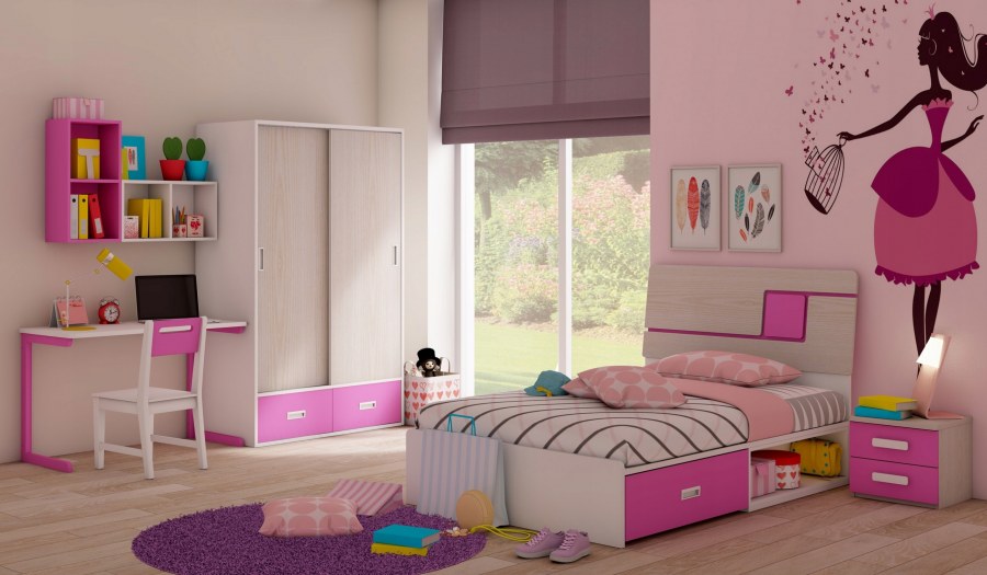 Подростковая спальня для девочки