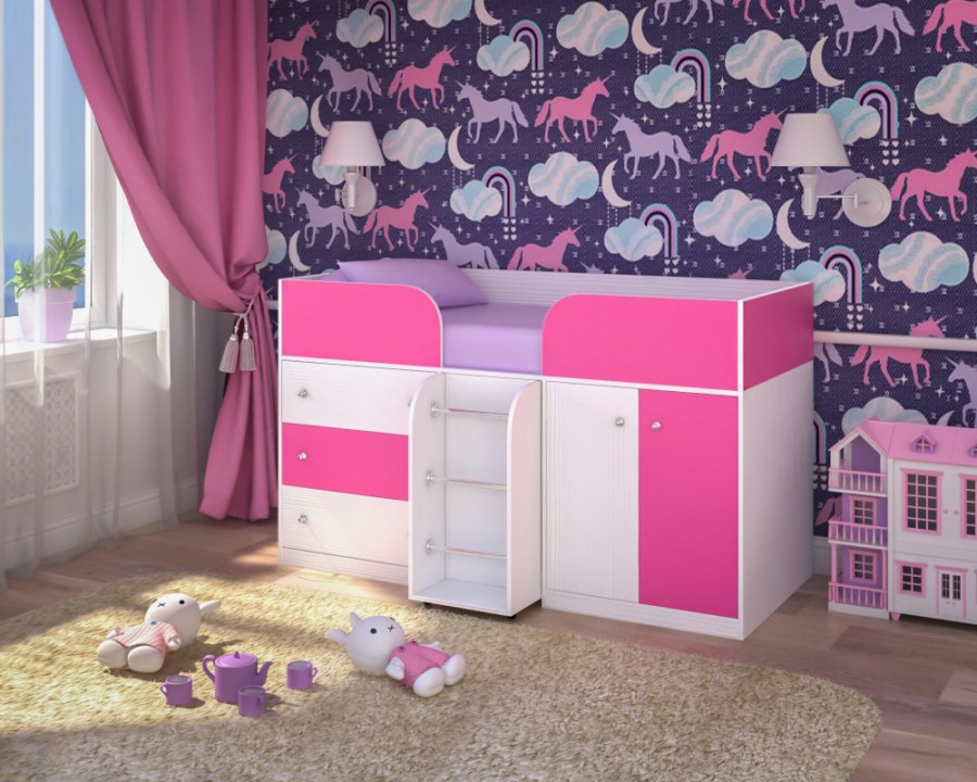 Кровать-чердак ЯРОФФ малыш