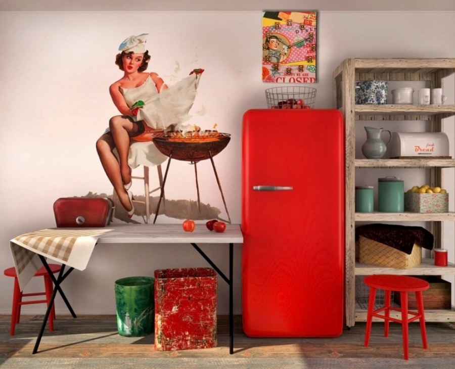 Стиль пин ап в интерьере