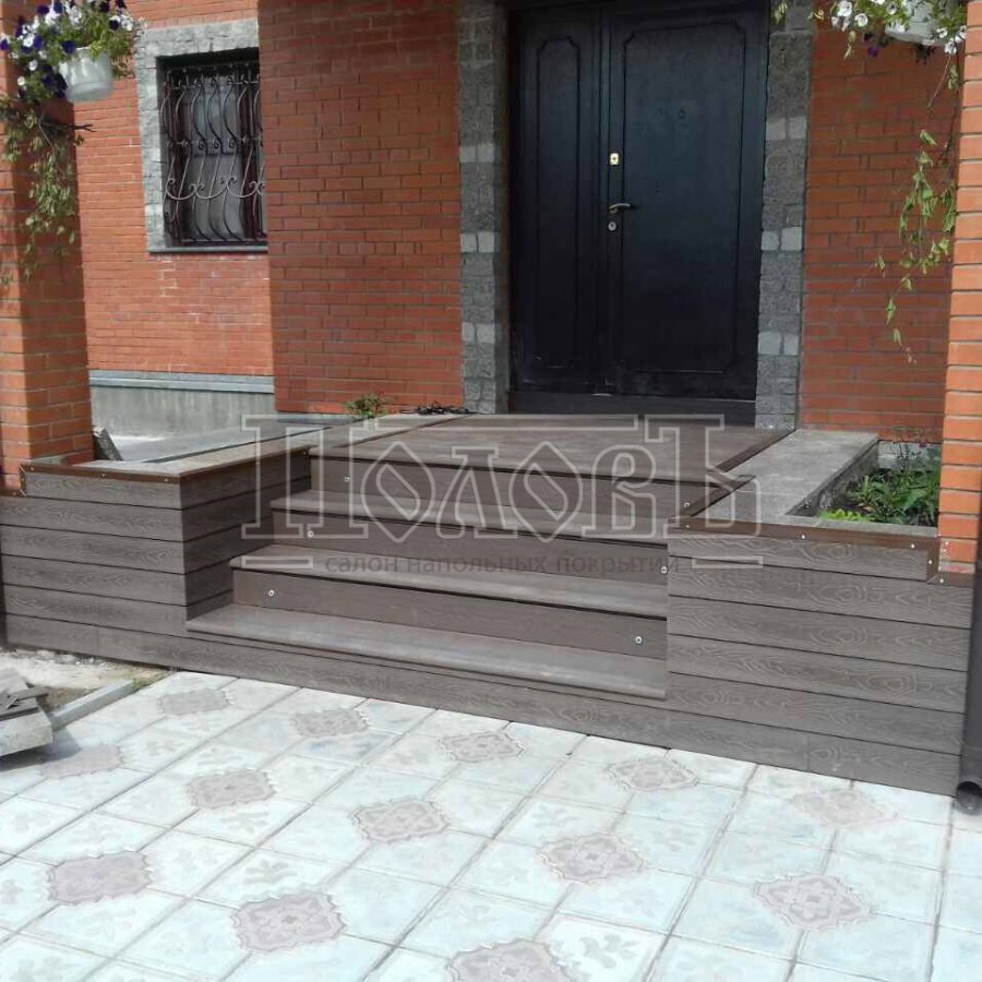 Лестница ДПК ступени террасная