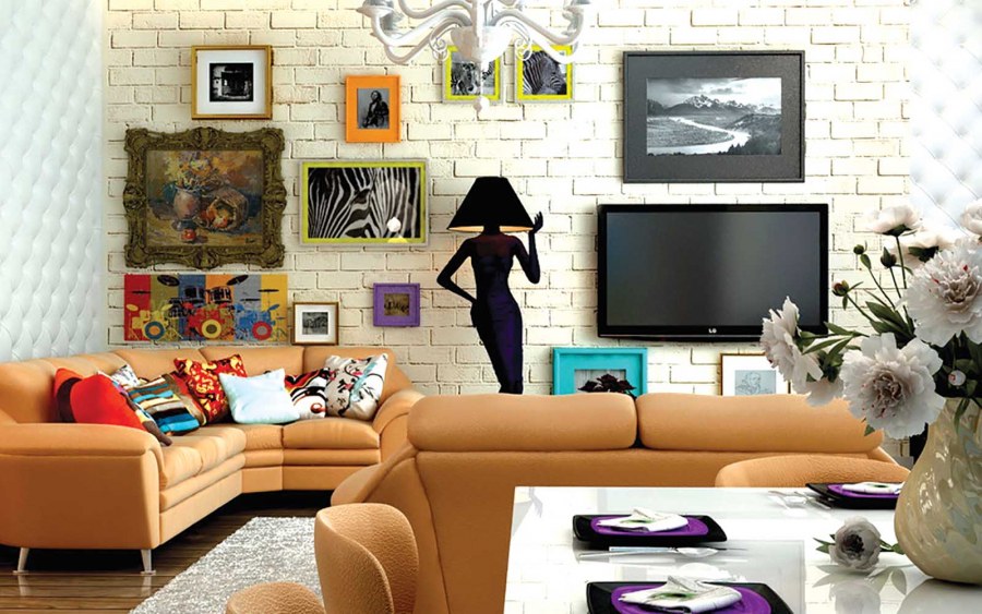 Комната в стиле эклектики