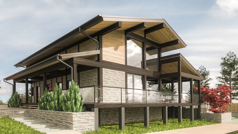 Гостевой домик в стиле Шале