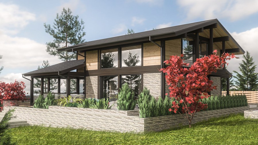 Крыша в стиле Шале